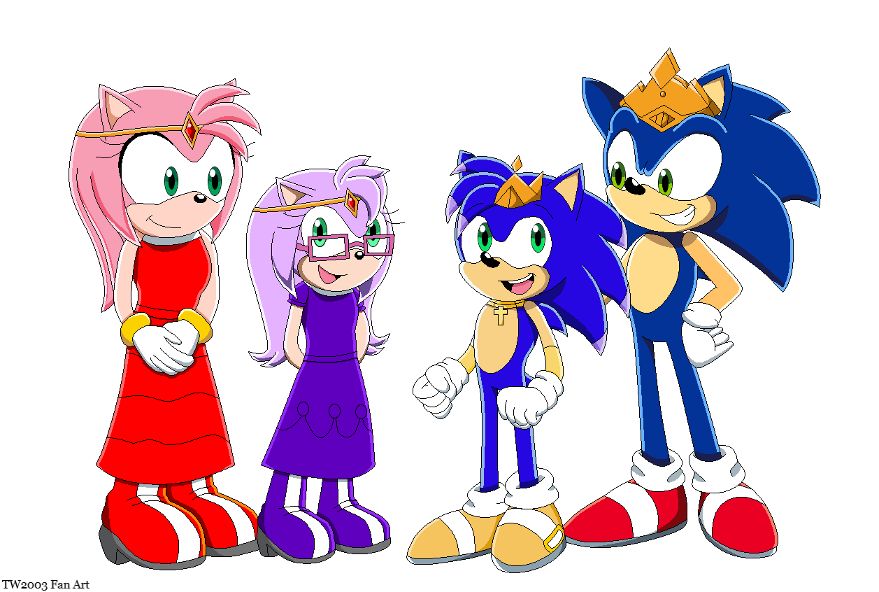 Sonamy Family (in mobian form) by donamorteboo on DeviantArt