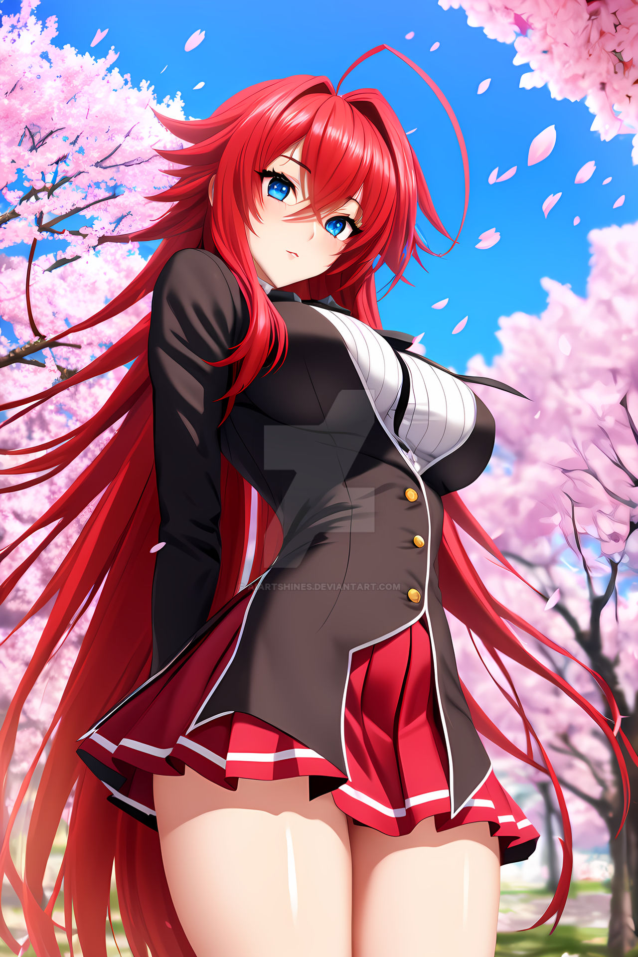 Rias Gremory By AiArtShines On DeviantArt rias-gremory-by-aiartshines-on-deviantart