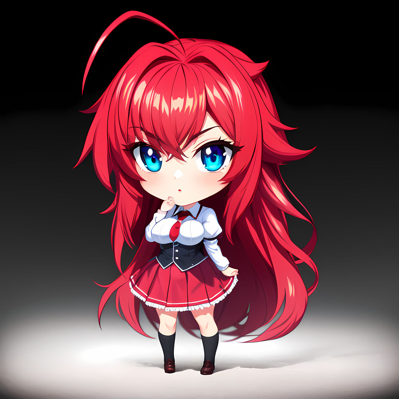 Rias Gremory chibi by AiArtShines on DeviantArt