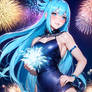 Happy New Year With Aqua