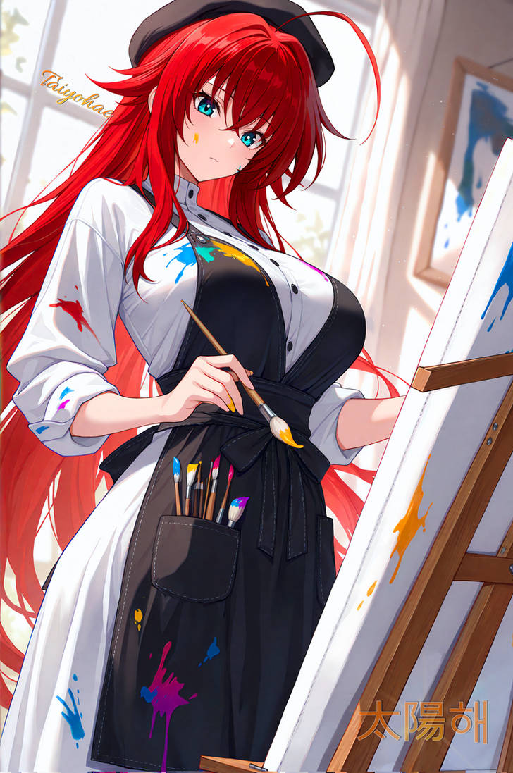 Realistic Rias Rias Making A Masterpiece! by Taiyohae on DeviantArt