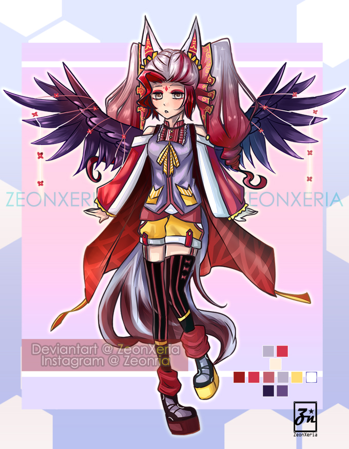 [CLOSED]: Lunar/Red Flower Adoptables Auction: #3