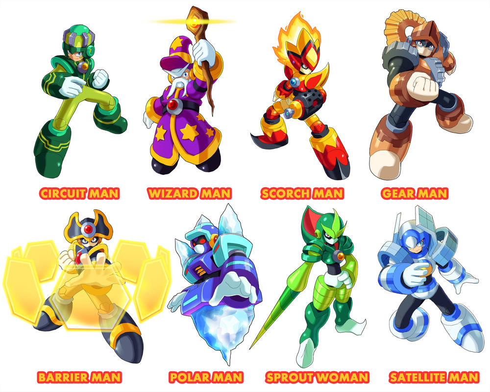 Megaman 11 Robot Masters Fan Made by ultimatemaverickx on DeviantArt