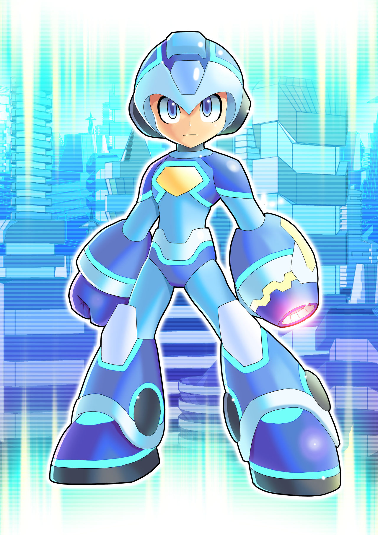 Commission: Megaman 2018 V1 by ultimatemaverickx on DeviantArt