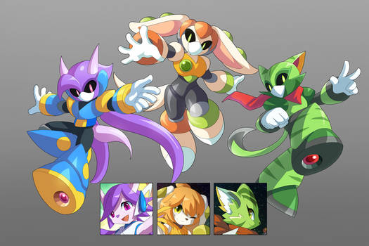 Commission: Freedom Planet x Megaman