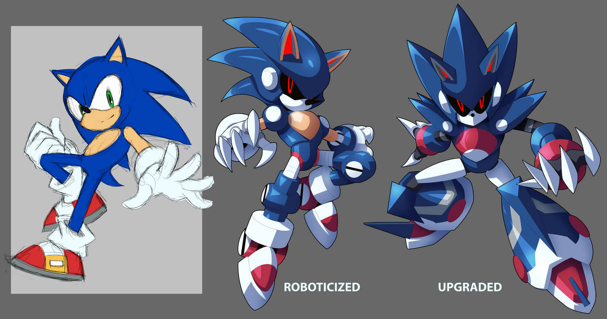 Custom Sonic Bot Sonic Roboticized by ultimatemaverickx on DeviantArt