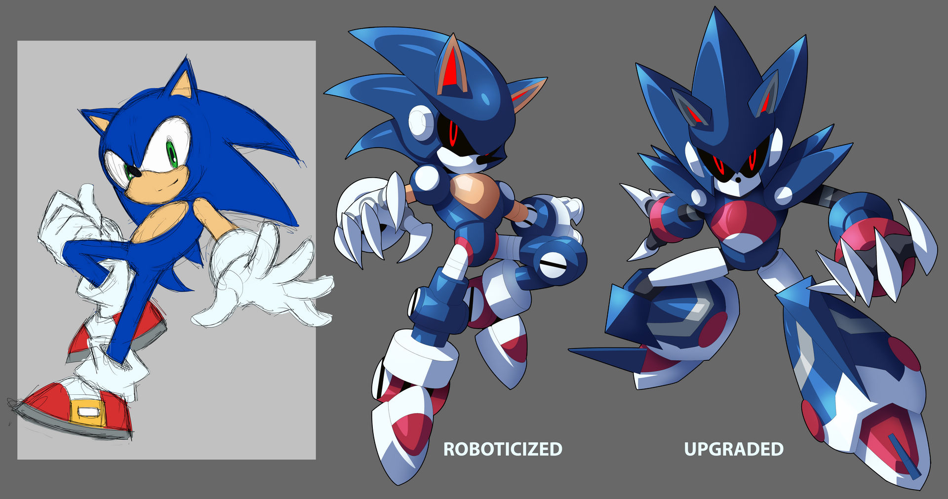 Sonic Roboticized by ultimatemaverickx on DeviantArt