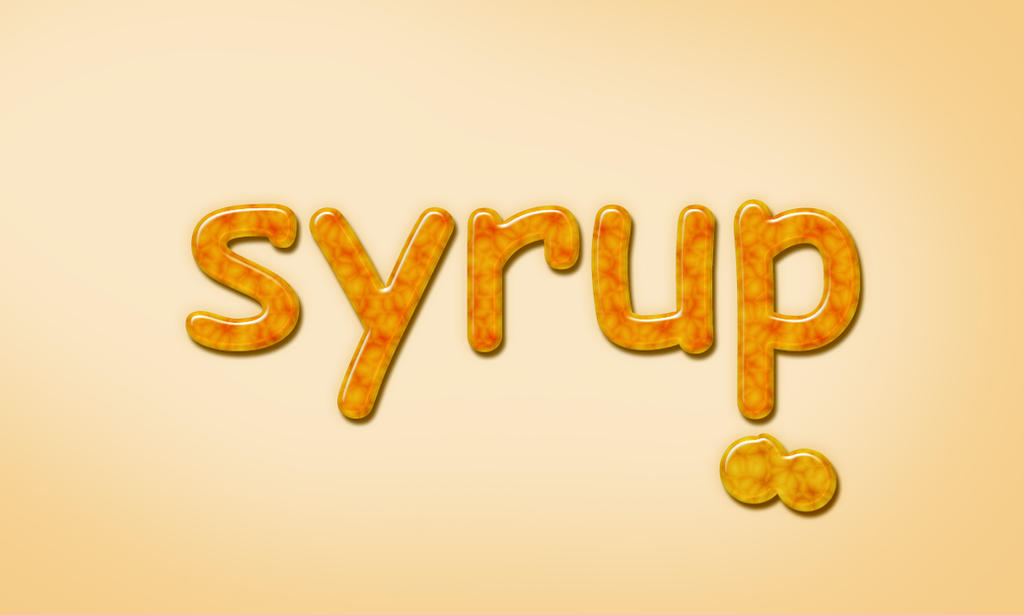 Syrup Text Syrup by SoumyashriMishra on DeviantArt