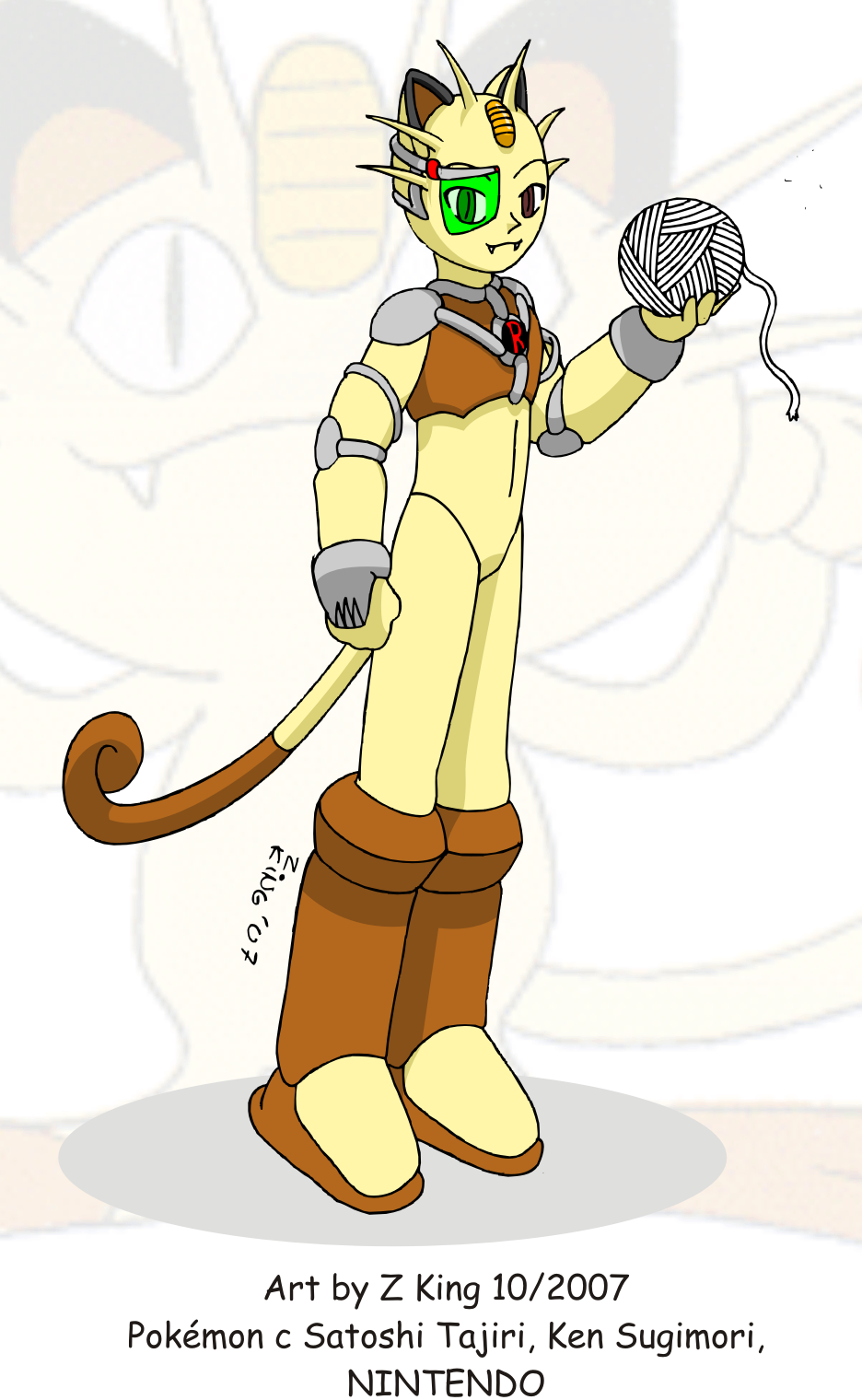 Suggested Cyber Gijinka Meowth