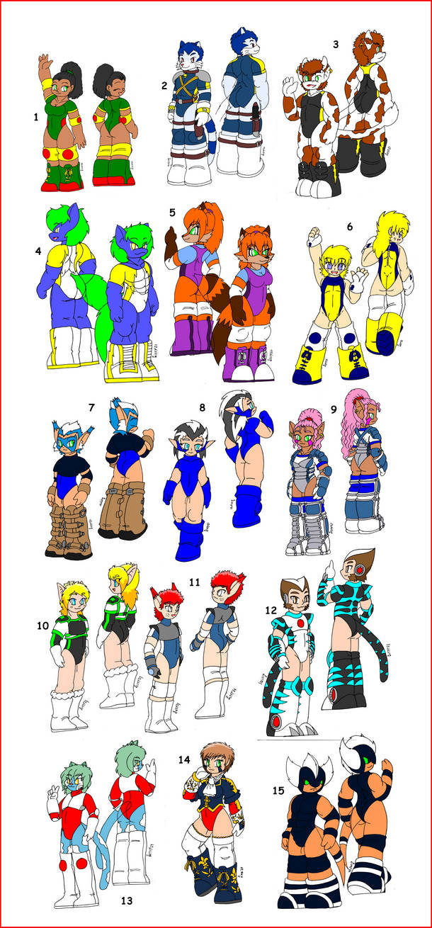 Oc Group Base Prom OC Group 1 July2024 by zkfanart on DeviantArt