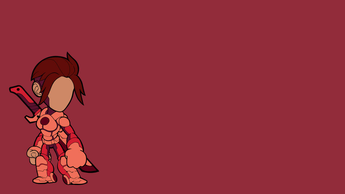 Val - Default - Red - 4k Simplified Wallpaper by MineGray on DeviantArt