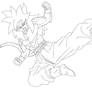 Goku Furro Lineart