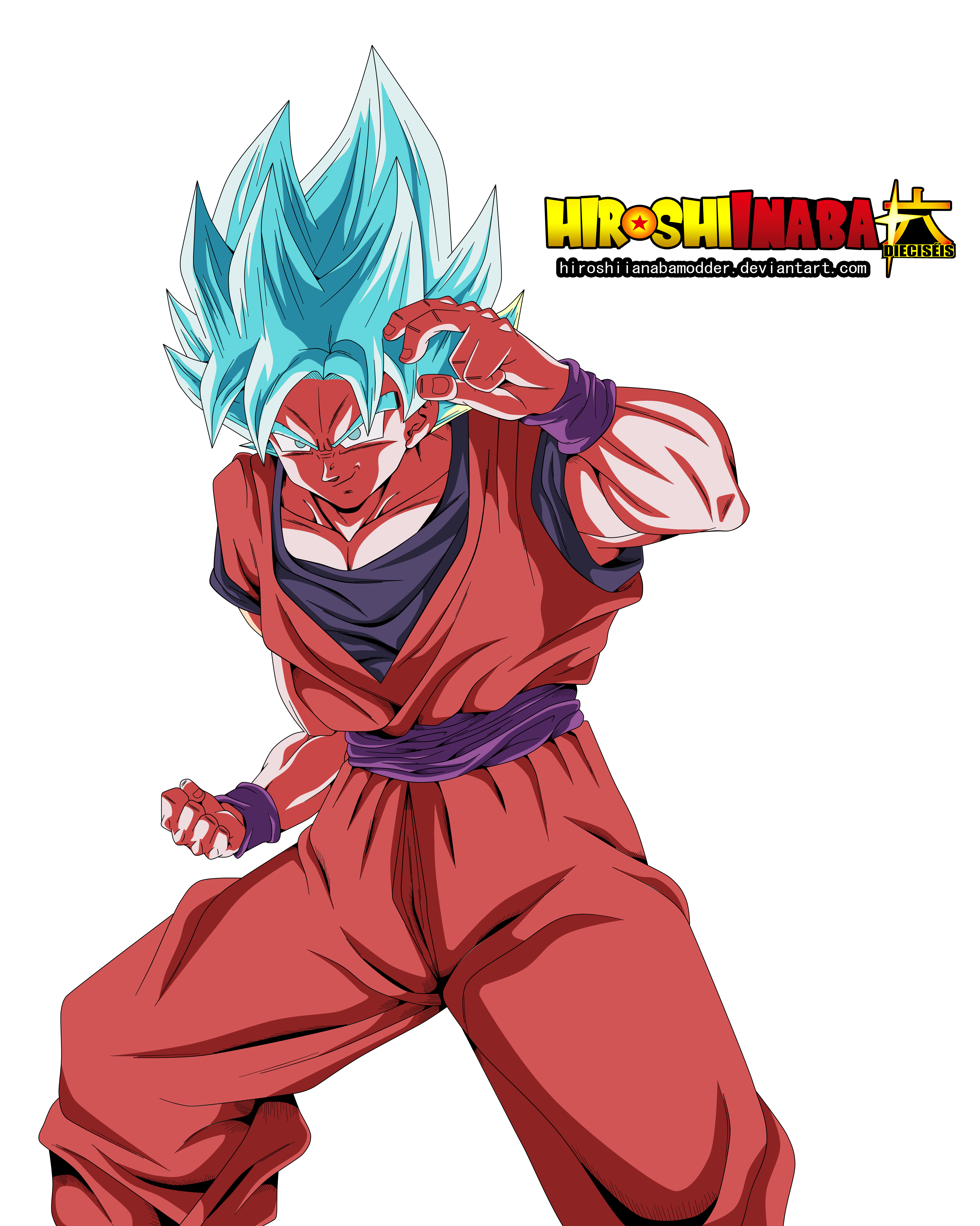 goku ssj Blue 3 kaioken x20 by xchs on DeviantArt