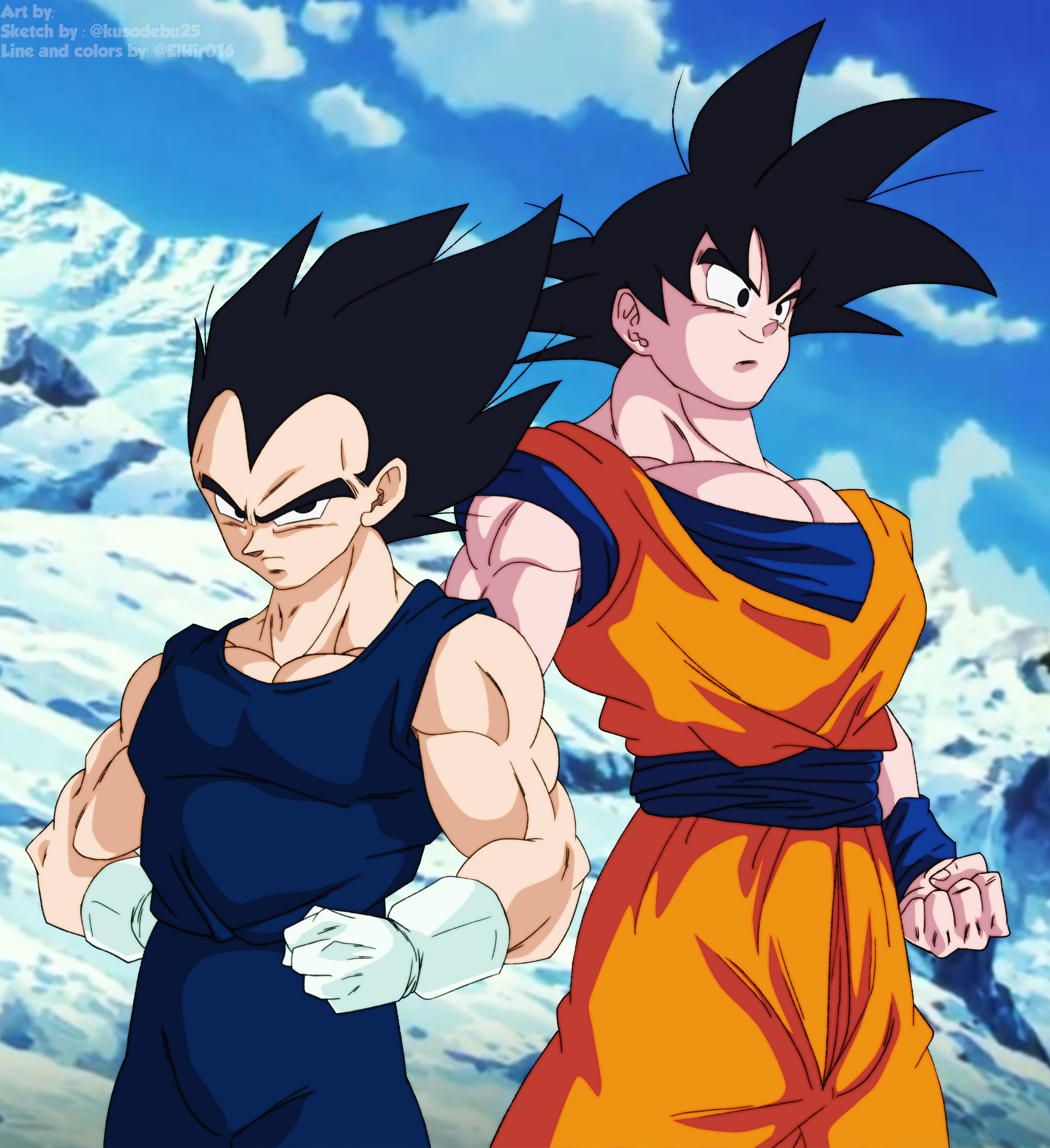 goku y vegeta Fotomontagem