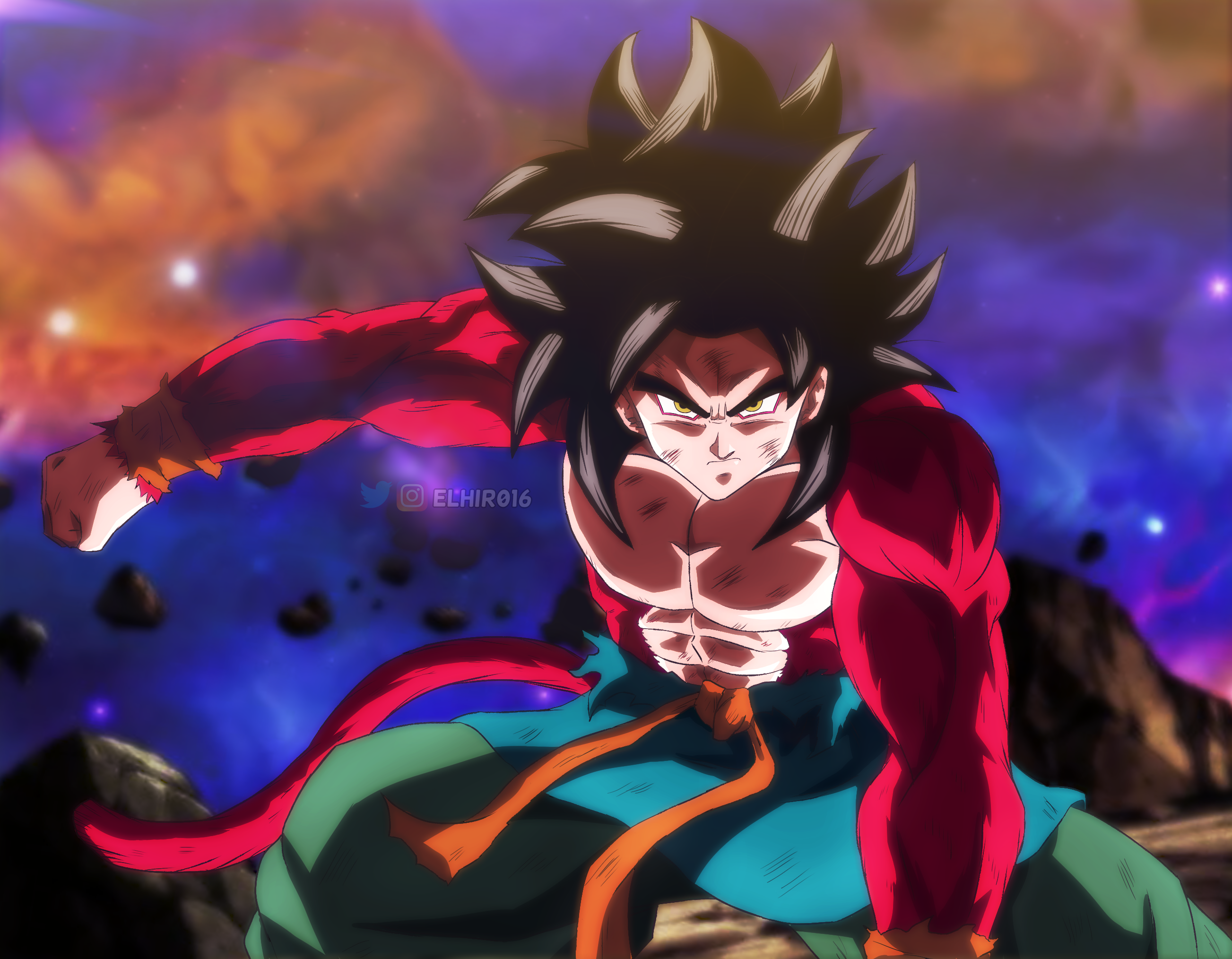 Dragon ball Z - Super Saiyan 4 Goku by DimaV89 on DeviantArt