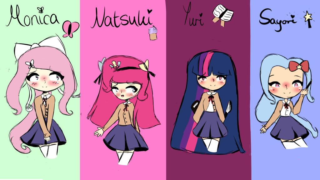 Doki Doki Literature Club / My Little Pony by Serenaria on DeviantArt