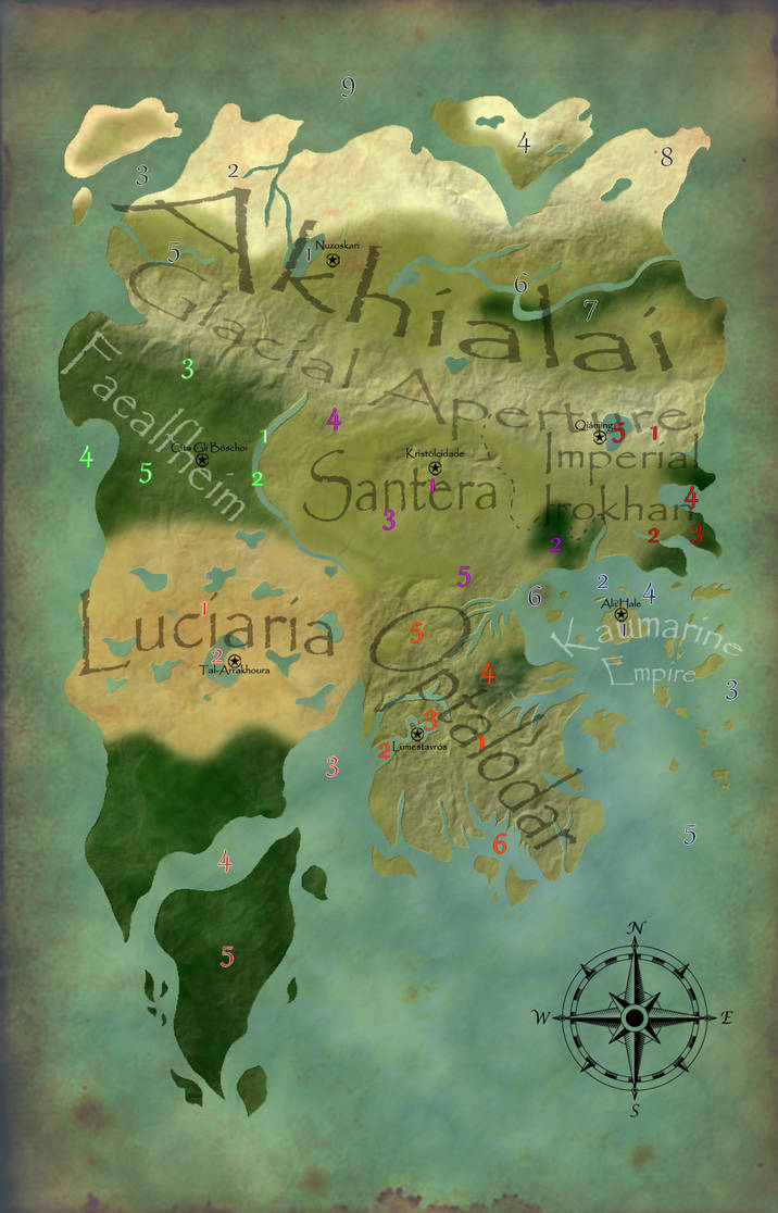 Exorhas Map Map of Echirose by Echiros on DeviantArt