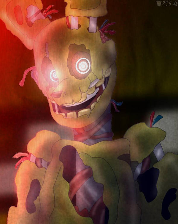 Corrupted Springtrap springtrap from fnaf 3 by honeyslimebeast on DeviantArt