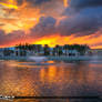 Palm-Beach-Gardens-Sunset-Skyfire-Over-Lake