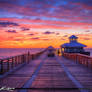 Juno-Beach-Pier-Sunrise-with-Crescent-Moon