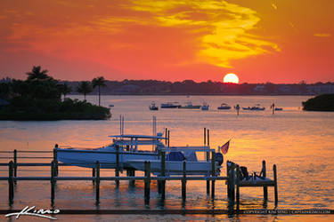 Sunset-Loxahatchee-River-Boaters-at-Sandbar-Jupite