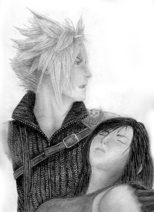 Cloud + Tifa WIP 7