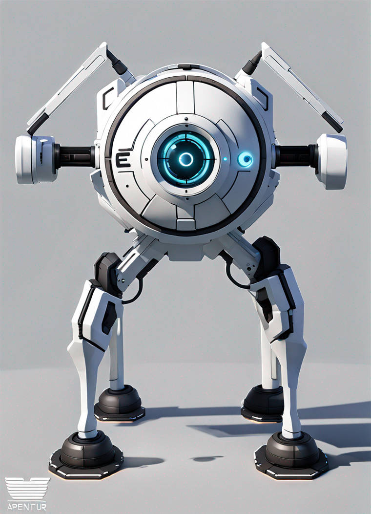 Detailed Portal Aperture Science Sentry Turret by FreshFreddySamui on ...