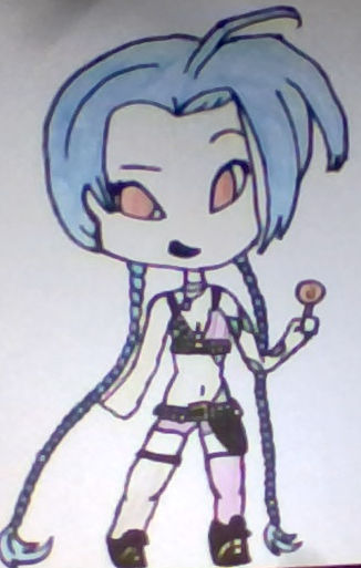 Jinx Drawing by LittleYeti on DeviantArt