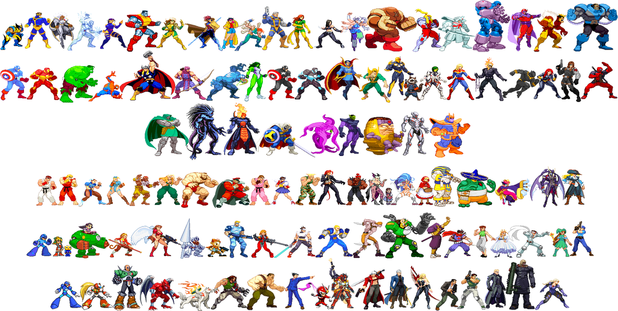 MARVEL VS CAPCOM 1-4 by PREDATOR-ASSASSIN on DeviantArt