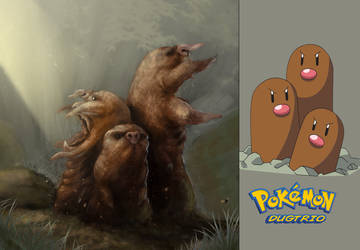 Pokemon Dugtrio Fan Concept by DottorFile