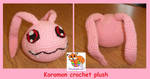 Koromon crochet plush by Sasophie