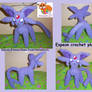 Espeon crochet plush