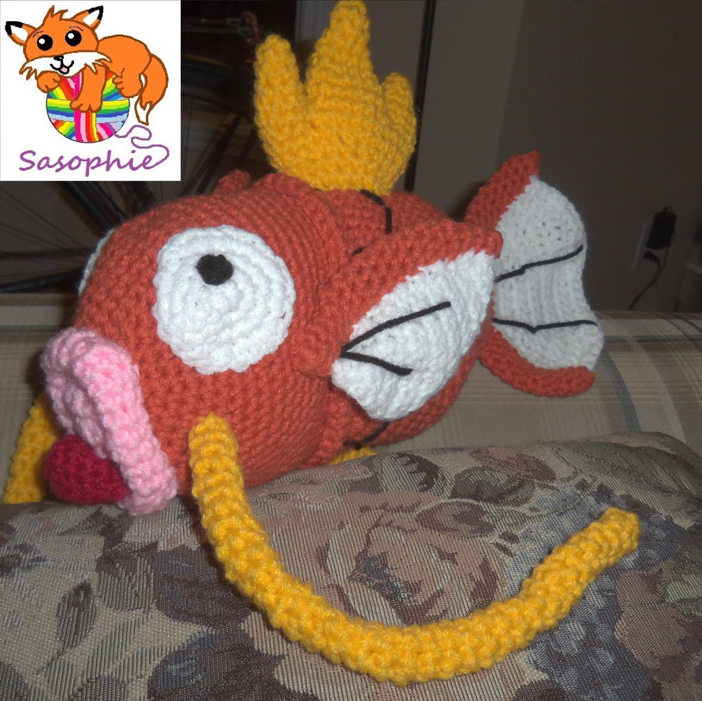 Magikarp crochet plush by Sasophie on DeviantArt