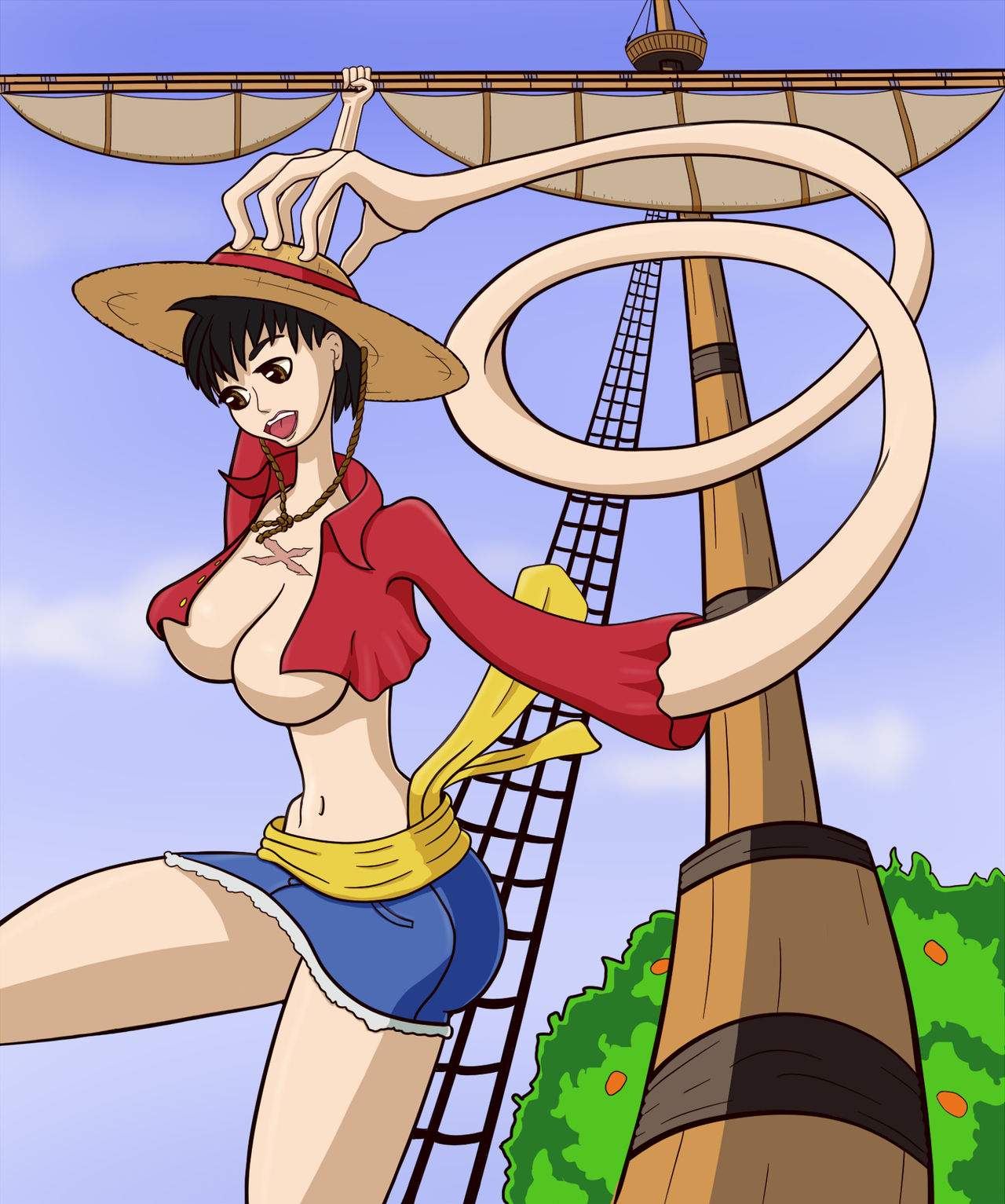 Stretchy Rule 63 Luffy One Piece By Jaquelidor On Deviantart Stretchy Rule 63 Luffy One Piece By Jaquelidor On Deviantart