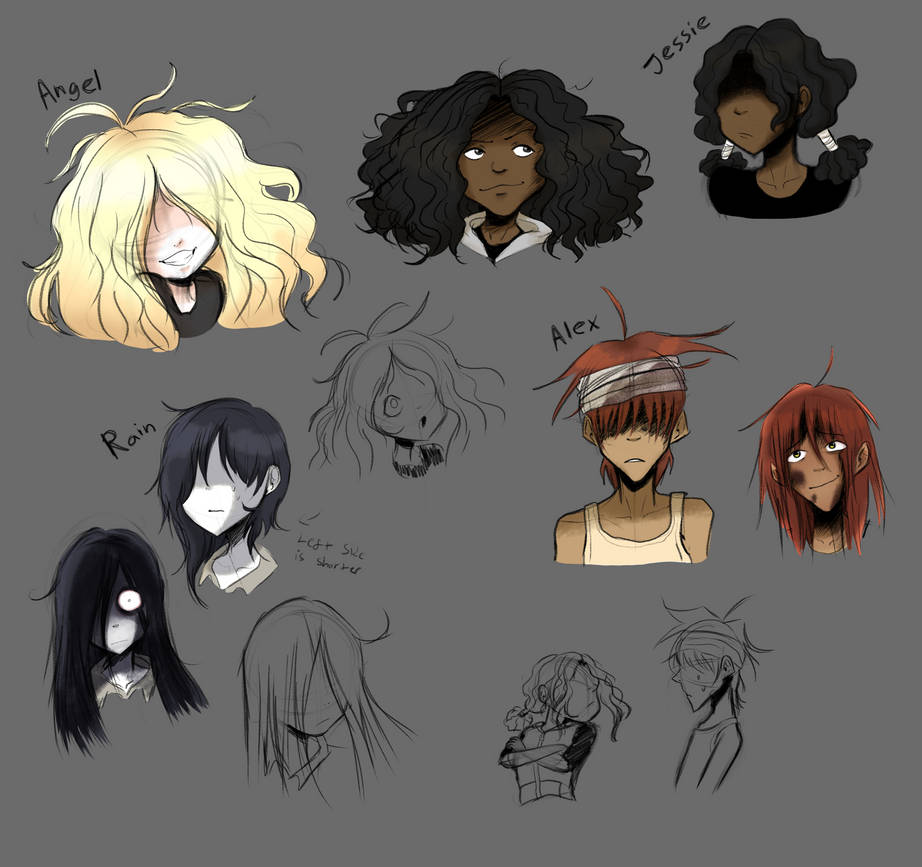 Kid OCs sketchdump by NaraPara on DeviantArt
