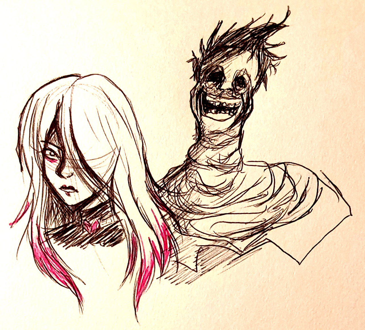 Sable and The Unknown (DBD sketches) by NaraPara on DeviantArt