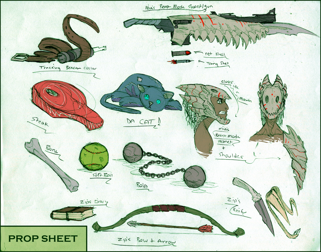 Prop Sheet Examples Comic prop sheet by AARONASAURUS on DeviantArt