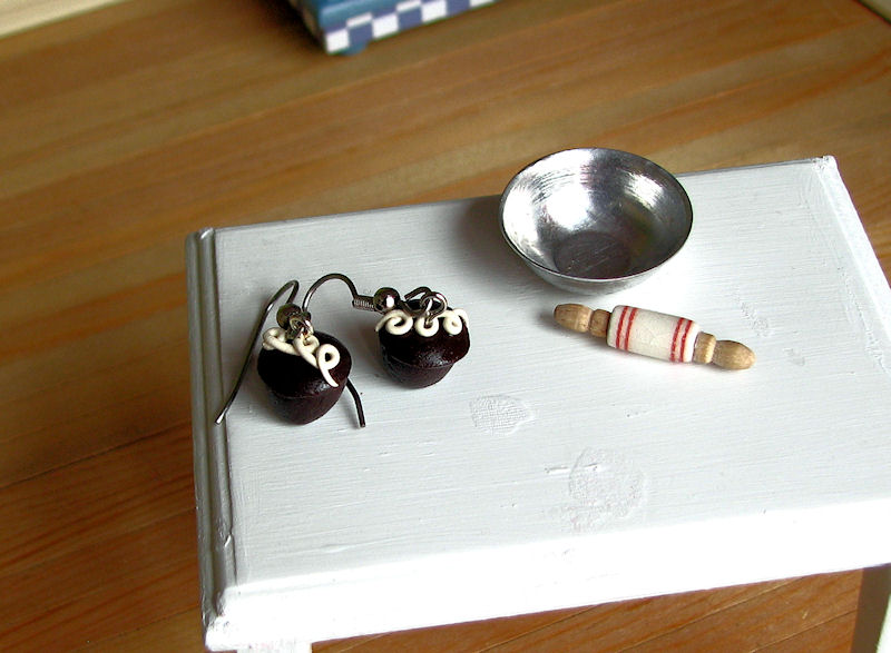 Hostess Cupcake earrings