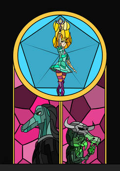 Star Butterfly Stained Glass