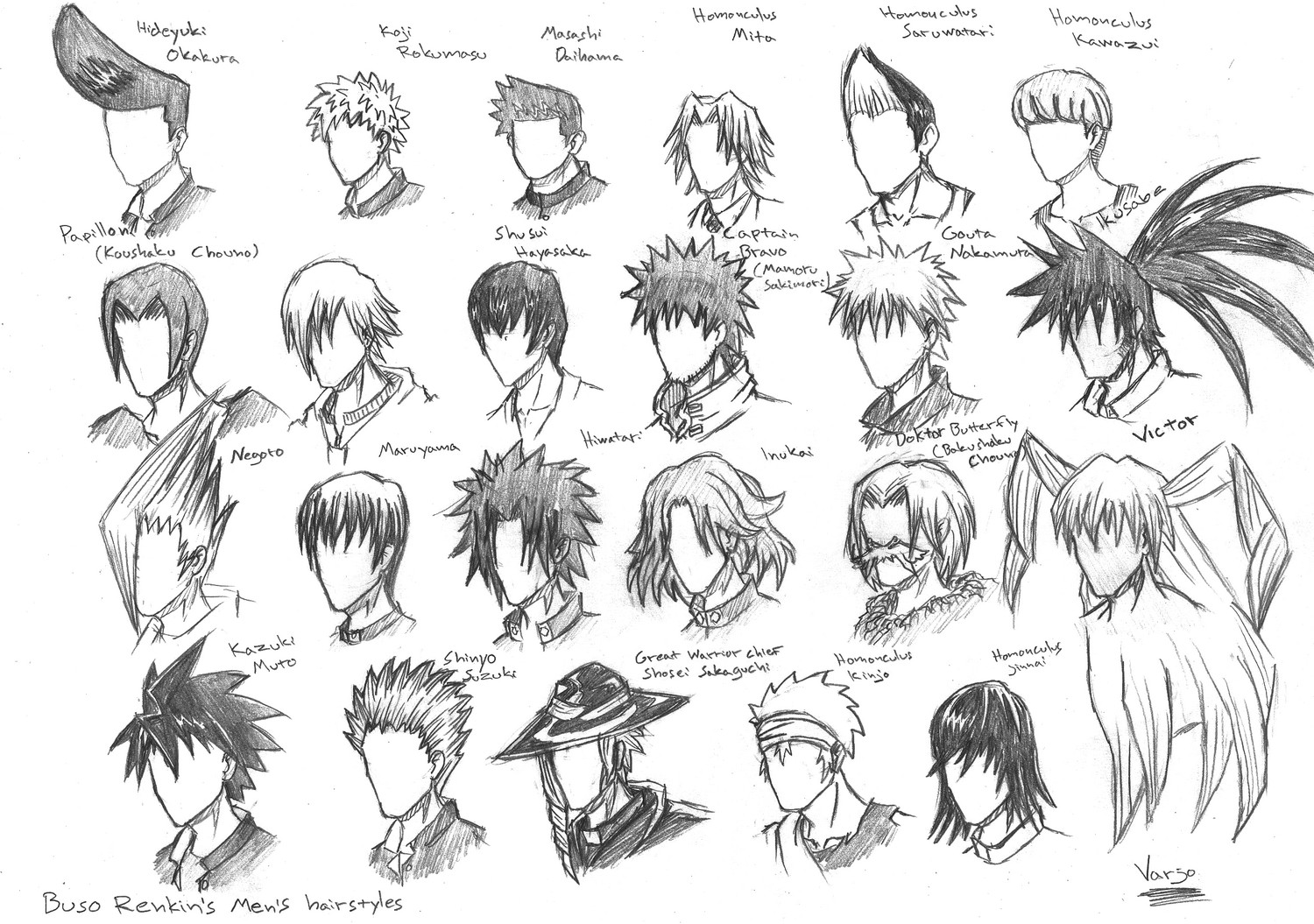 The Anime Hair Index by xxangelsilencex on DeviantArt