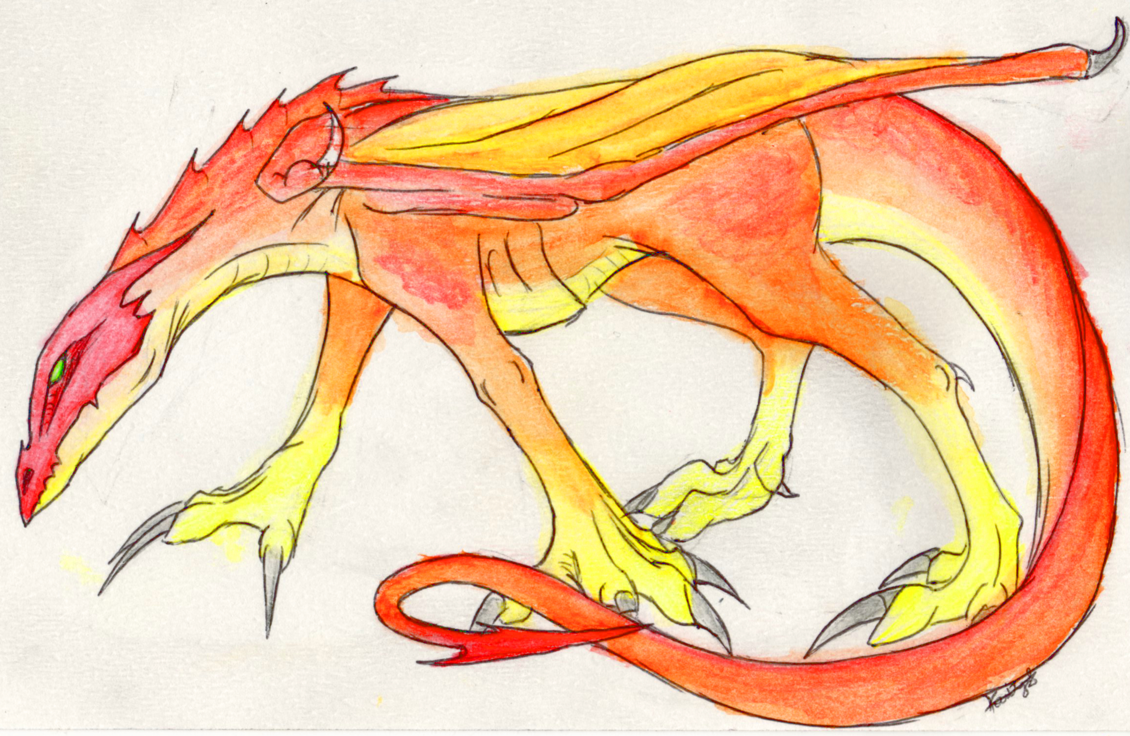 Watercolor Dragon