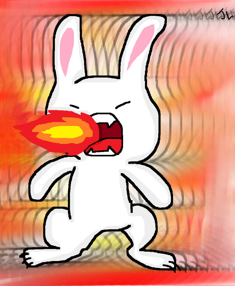 FLAMING BUNNY!!!! by BlueshinetheKat on DeviantArt