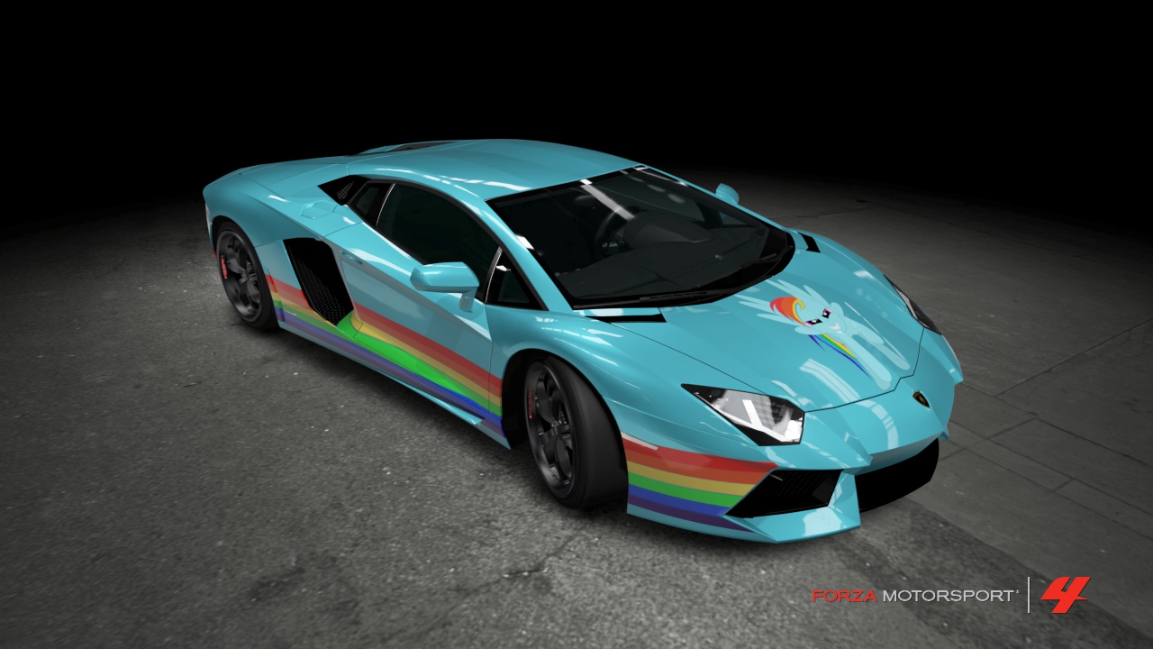 Lamborghini 'rainbow Dash' by NavyBrony on DeviantArt
