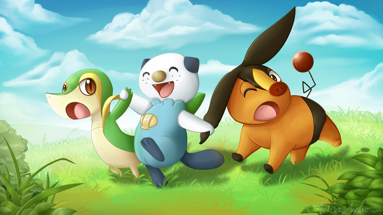  Snivy Tepig Oshawott - Pokemon 25th Anniversary