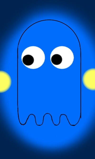 Pac Man Blue Ghost By BermudaBahama2000 On DeviantArt
