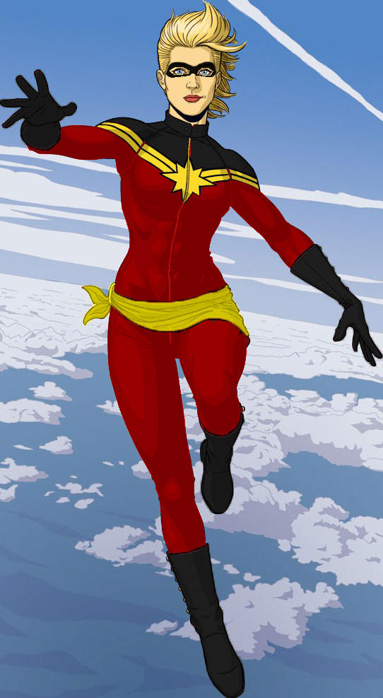 Ms. Marvel Costume Redesign #2 by Picassamia on DeviantArt