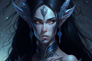 7k  Dark Elf Night Warrior Premium Wallpaper