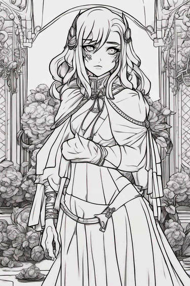 P2U Fantasy OC Lineart Base 002