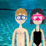 Me and Hannah Underwater Together