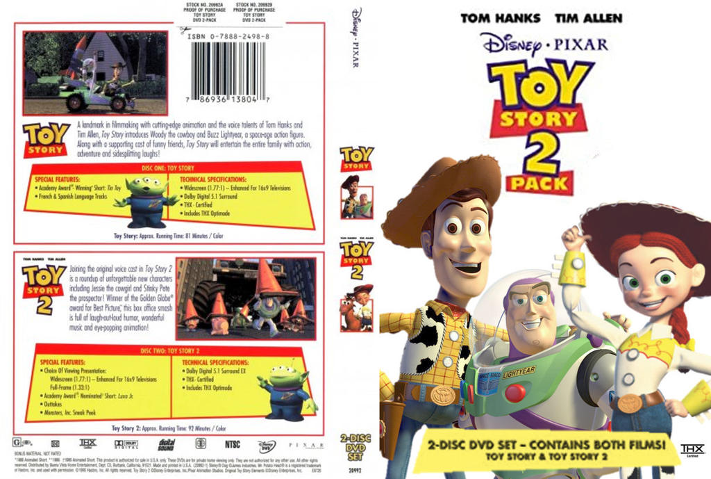 Toy Story 2 Pack DVD Casing (My Version) by richardchibbard on DeviantArt